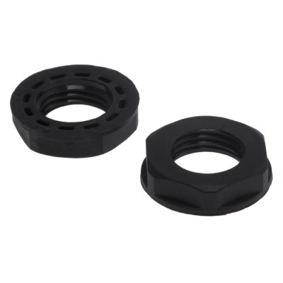 RS PRO Black Polyamide 66 Cable Gland Locknut PG7 Thread IP68 822-9713