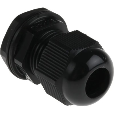 RS PRO Black Polyamide 66 Cable Gland PG11 Thread 5 mm to 10 mm Diameter IP68 Rated PG11