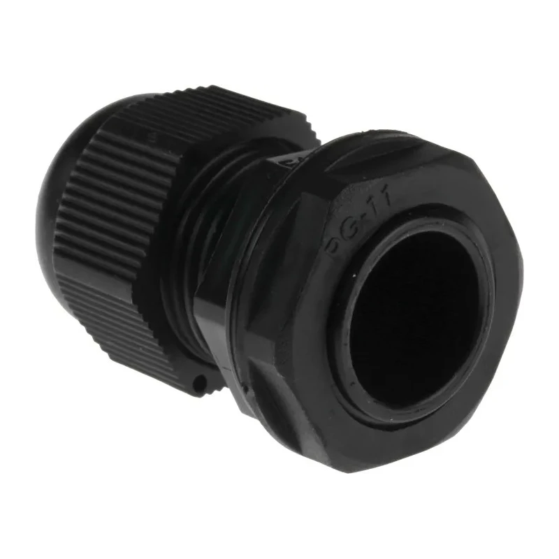 RS PRO Black Polyamide 66 Cable Gland PG11 Thread 5 mm to 10 mm Diameter IP68 Rated PG11