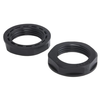 RS PRO Black Polyamide 66 Cable Gland Locknut PG13.5 Thread IP68 IP68