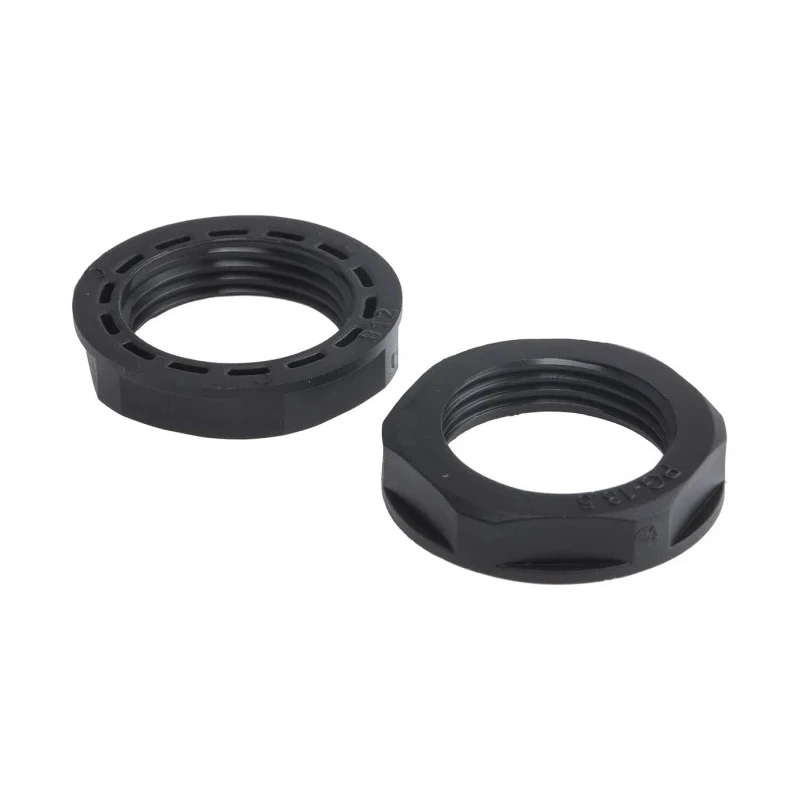 RS PRO Black Polyamide 66 Cable Gland Locknut PG13.5 Thread IP68 IP68