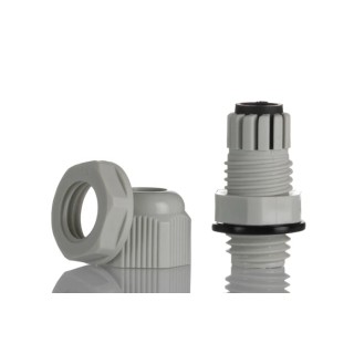 RS PRO Grey Polyamide 66 Cable Gland M12 Thread 3 mm Min., 6.5 mm Max., IP68 822-9739