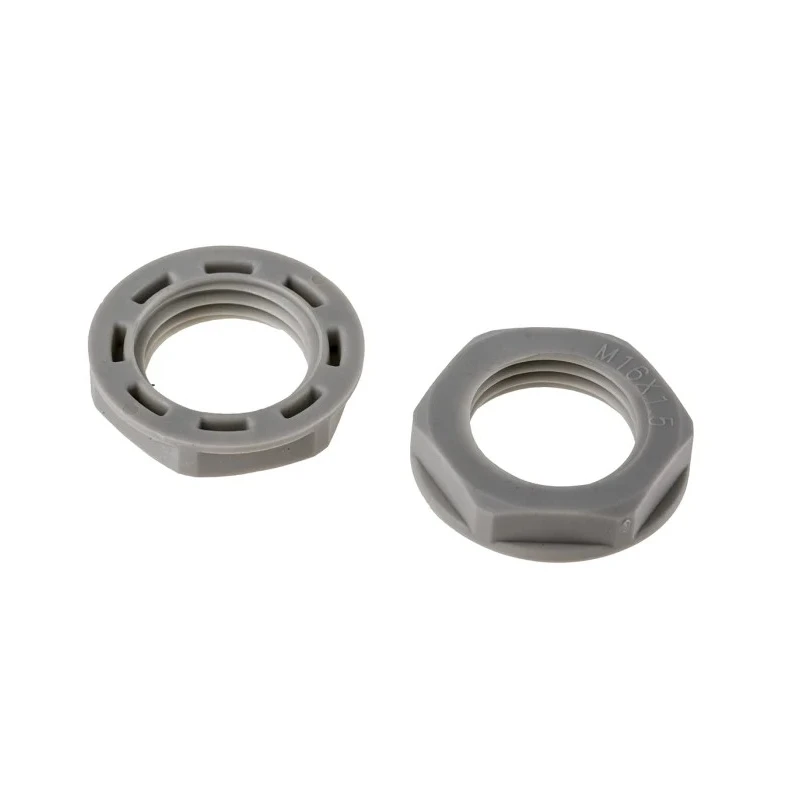 RS PRO Grey Polyamide 66 Cable Gland Locknut, M16 Thread, IP68 822-9795