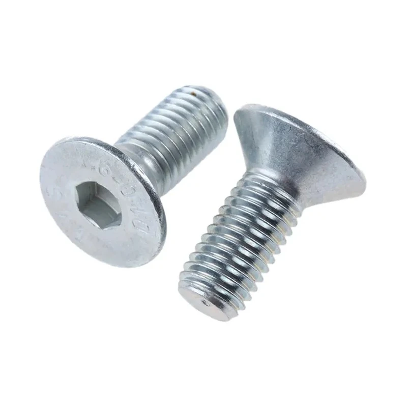 RS PRO Bright Zinc Steel Hex Socket Countersunk Screw M12 x 30 mm 10.9 Grade Steel 822-9293
