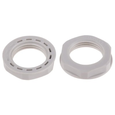 RS PRO Grey Polyamide 66 Cable Gland Locknut M20 Thread IP68 822-9805
