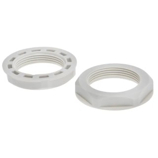 RS PRO Grey Polyamide 66 Cable Gland Locknut M32 Thread IP68 822-9802