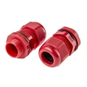 RS PRO Red Polyamide 66 Cable Gland, M20 Thread, 10 mm Min. Cable Diameter, 14 mm Max. Cable Diameter, IP68, UL 822-9789