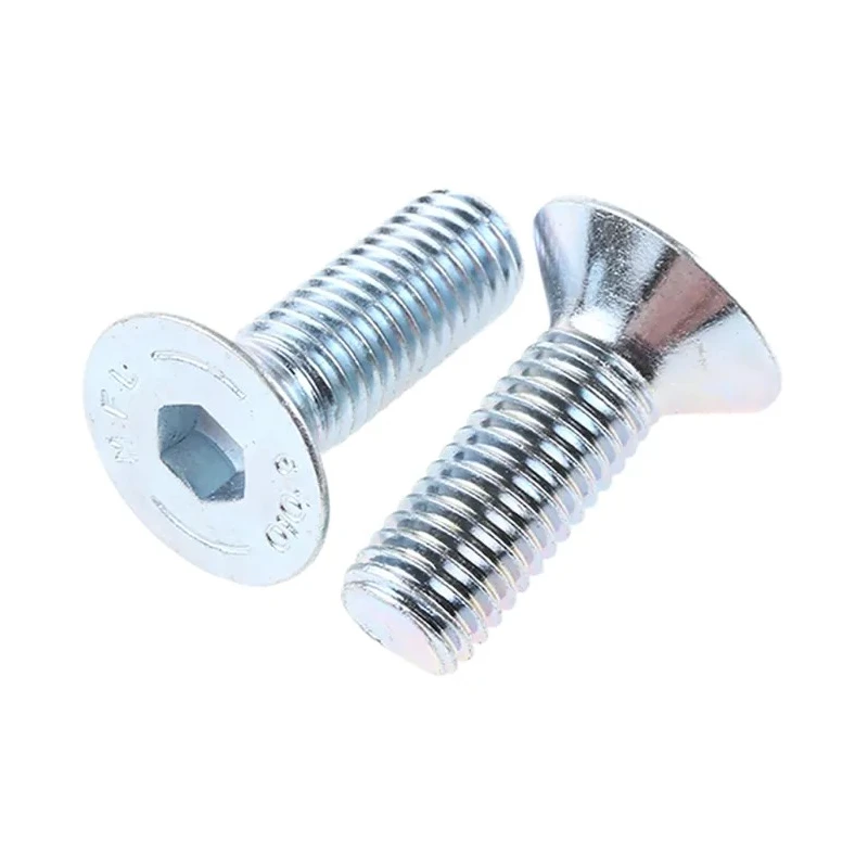 RS PRO Bright Zinc Steel Hex Socket Countersunk Screw, M12 Thread, 35 mm Length, Grade A DIN 7991 822-9296