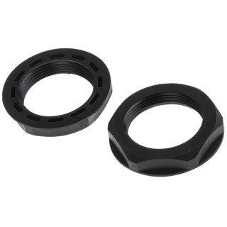 RS PRO Black Polyamide 66 Cable Gland Locknut M32 Thread IP68 822-9842