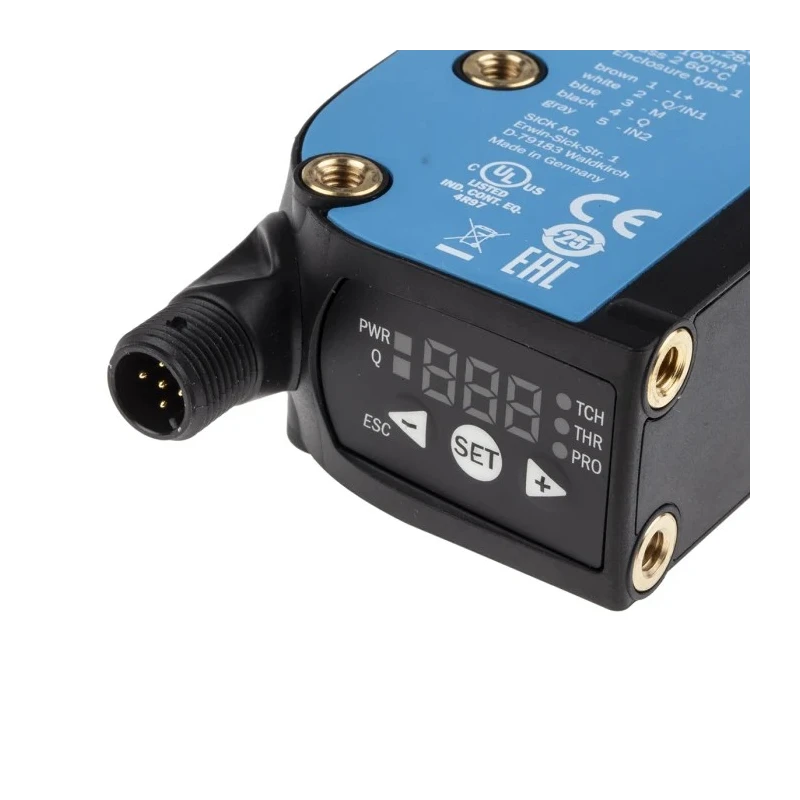 SICK Contrast Sensor RGB LED 13 mm Maximum Detection, NPN Output, 100 mA, IP67, 28.8V dc 