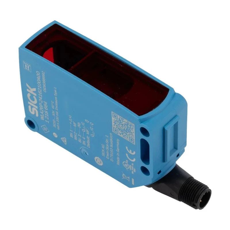 SICK Polarised Retro Reflection Photoelectric Sensor, Block Style, 0 to 18 m Detection Range, NPN/PNP WLA26P-24162100A00