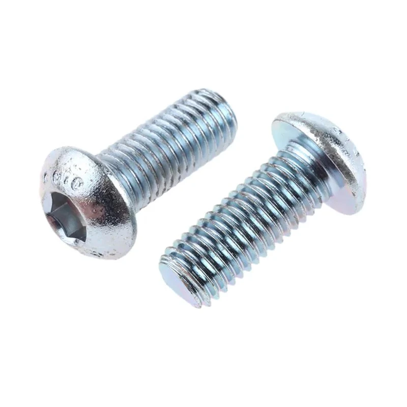 RS PRO Bright Zinc Steel Hex Socket Button Screw Thread M12 Length 30 mm ISO 7380 822-9246