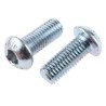 RS PRO Bright Zinc Steel Hex Socket Button Screw Thread M12 Length 30 mm ISO 7380 822-9246