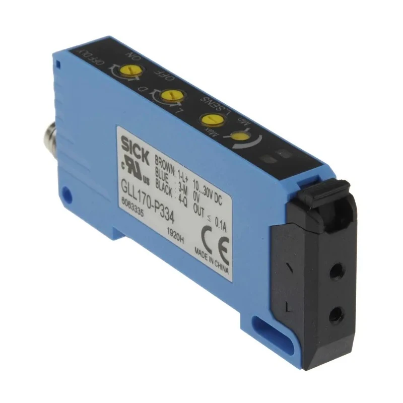 SICK Plastic Fibre Optic Sensor PNP Output IP66 30V dc Panel Mount 