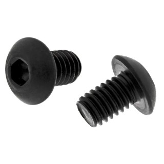 RS PRO Black Steel Hex Socket Button Screw, Hex, M4 x 6 mm 822-9307