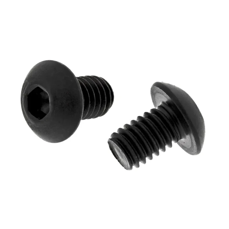 RS PRO Black Steel Hex Socket Button Screw, Hex, M4 x 6 mm 822-9307