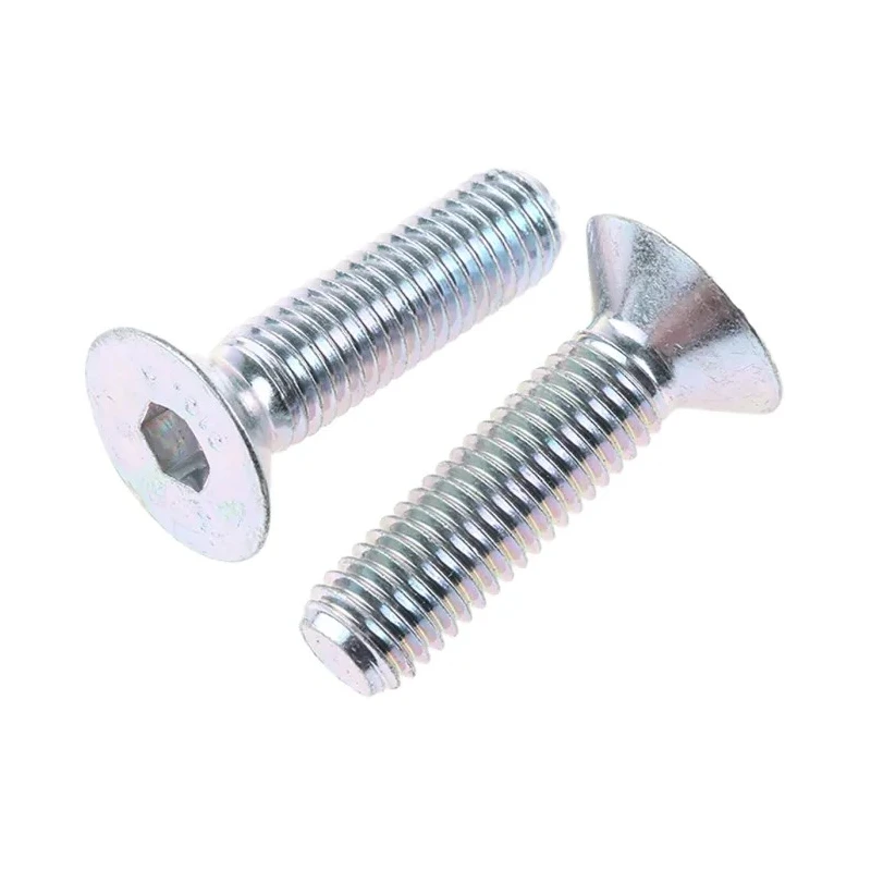 RS PRO Bright Zinc Steel Hex Socket Countersunk Screw, Hex Drive, M12 x 45 mm 822-9300