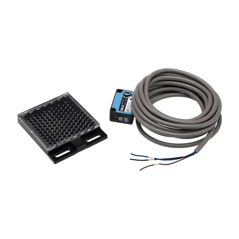 SICK Retroreflective Photoelectric Sensor Block Sensor 0 to 4 m Detection Range 30V DC, 100mA, PNP Output IP67 WL8-P1131