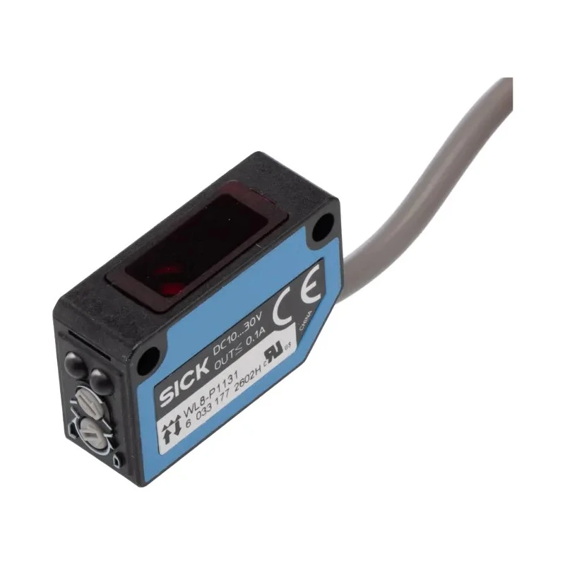 SICK Retroreflective Photoelectric Sensor Block Sensor 0 to 4 m Detection Range 30V DC, 100mA, PNP Output IP67 WL8-P1131