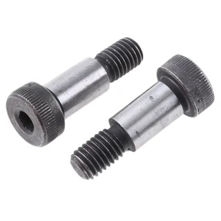 RS PRO Steel Plain Finish Shoulder Bolt M10 Thread 12mm Shoulder Diameter 20mm Shoulder Length 44mm Grade 12.9 Hex 822-9316