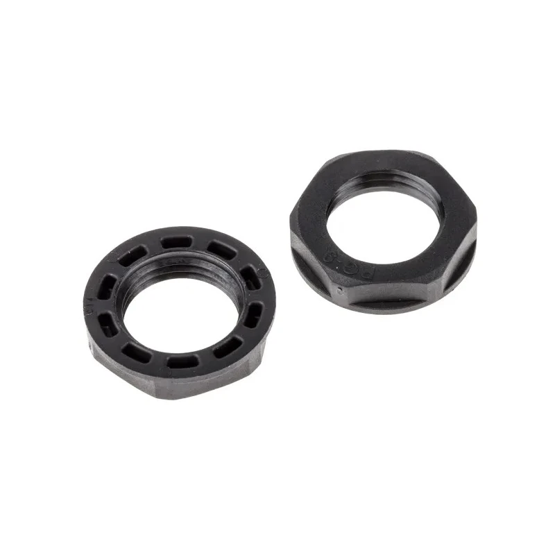 RS PRO Black Polyamide 66 Cable Gland Locknut, PG9 Thread, IP68 822-9717