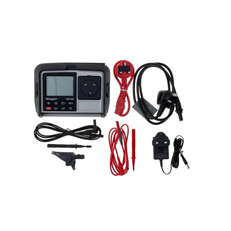 Megger PAT Tester, Class II, Class I, Pass/Fail Automatic Manual Test, Battery AA 4-Day Life, 230V AC, 1.3kg, UK PAT150R-UK