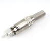 Deltron Straight Cable RCA Plug Nickel Plated Brass Contact Male Connector 333-0000