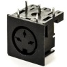 Roxburgh EMC 3 Pole Right Angle Standard DIN Socket 2A 100V AC Lockable PCB Female 671-0301