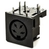 Roxburgh EMC 4 Pole Right Angle Standard DIN Socket 2A 100V ac PCB Female 671-0401