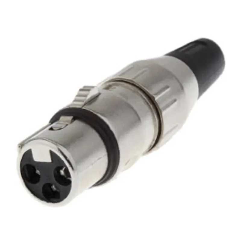 Deltron Cable XLR Connector, Straight, 50V AC, Female, 5 Way, Silver Plating 708-0500