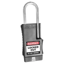 RS PRO Black 1-Lock Safety Lockout Padlock ABS, Steel, 5 mm Shackle Diameter 41 mm Length 180-6838