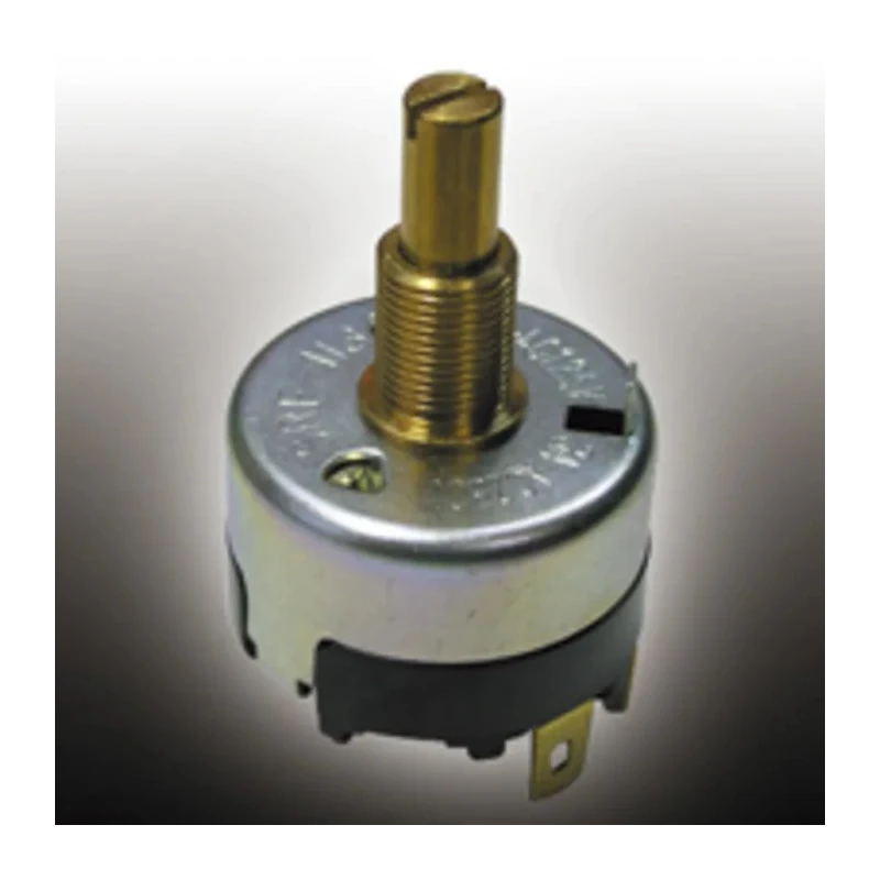 Nidec Components SRF Series 4 Position SP4T Rotary Switch, 3A, Panel Mount, Solder Terminals, 250V AC, Silver Actuator 