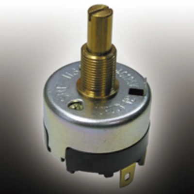 Nidec Components SRF Series SP3T Rotary Switch 6A, 250V AC, Latching, Panel Mount, Solder Terminals 