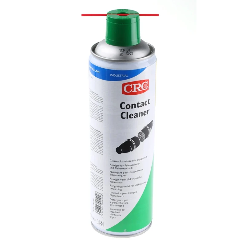 CRC Electrical Contact Cleaner Aerosol 500 ml Liquid Fast-Drying High-Purity 12101