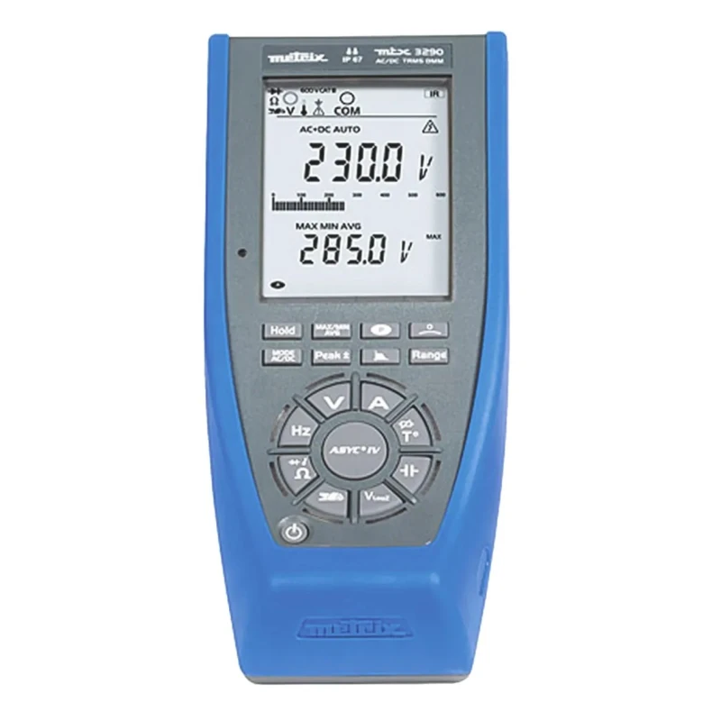 Metrix Handheld Multimeter True RMS MTX3290 Digital Display, CAT III/CAT IV 600V, IP67 Protection MTX3290