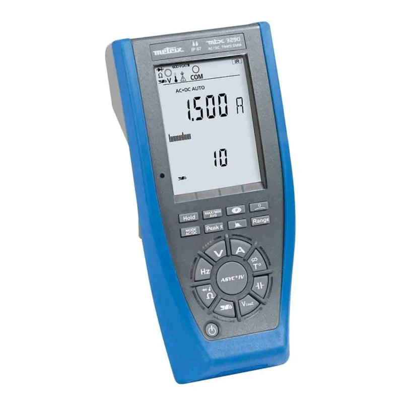 Metrix Handheld Multimeter True RMS MTX3290 Digital Display, CAT III/CAT IV 600V, IP67 Protection MTX3290