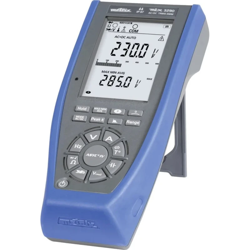 Metrix Handheld Multimeter True RMS MTX3290 Digital Display, CAT III/CAT IV 600V, IP67 Protection MTX3290