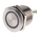 RS PRO Capacitive Switch Latching NO Illuminated Red IP68 Polycarbonate Brass 8232785P