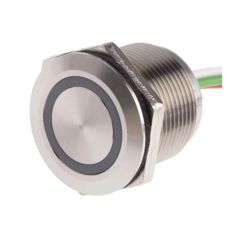 RS PRO Capacitive Switch Latching NO Illuminated Red IP68 Polycarbonate Brass 8232785P
