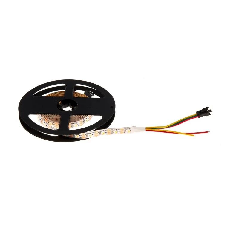 Intelligent LED Solutions 5V DC RGB LED Strip IP67 Rated 2m Length 5000K Colour Temp ILPX-K517-RGBW-2M0-IC65V10-01.