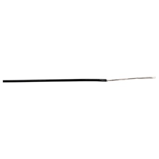 Alpha Wire Hook Up Wire TEFLON Series Black 28 AWG, 19/0.08 mm Core Strands, 305 m, Silver Plated Copper 2842/19 BK001
