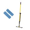 Rubbermaid Commercial Products Yellow Black Aluminium Mop Handle 1.42 m for Industry Microfibre Floor Cleaning System R050669