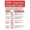 RS PRO COSHH Safety Guidance Safety Wall Chart Polypropylene 600 mm x 420 mm 823-3677