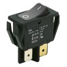 Marquardt DPST On-Off On-Off Rocker Switch Panel 16A 250V AC, Black Actuator 01552.0102-00