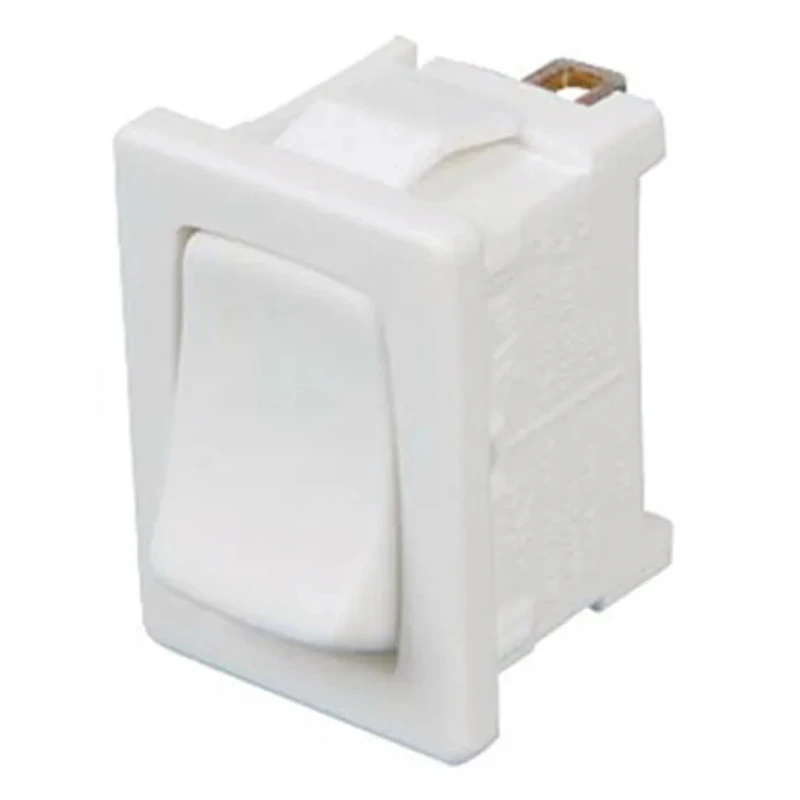 Marquardt SPST On-Off White Actuator Polyamide Housing Rocker Switch Panel 01801.6101-02