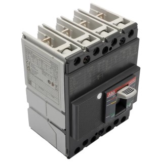 ABB Tmax XT Molded Case Circuit Breaker 4-Pole 125A, Breaking Capacity 4 kA, Fixed Mount 1SDA067409R1 XT1C 160 TMD 125A FF