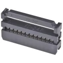 Wurth Elektronik 24-Way IDC Connector Female for Cable, 2 Row, 250V ac, 1A, Gold Plated Contacts 61202423021