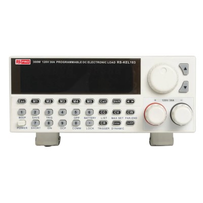 RS PRO Programmable Electronic Load 0 to 300 W, 0 to 120 V, 0 to 30 A Model 180-8788