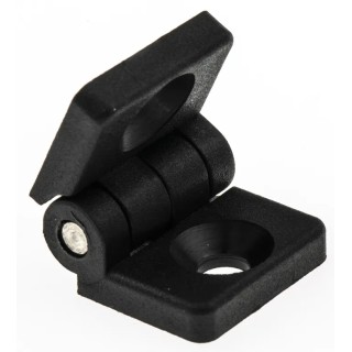 RS PRO Polyamide 6 Plastic Mini Door Hinge for 20 mm Strut Profile and 6 mm Slot 180-9100