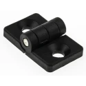 RS PRO Polyamide 6 Plastic Mini Door Hinge for 20 mm Strut Profile and 6 mm Slot 180-9100